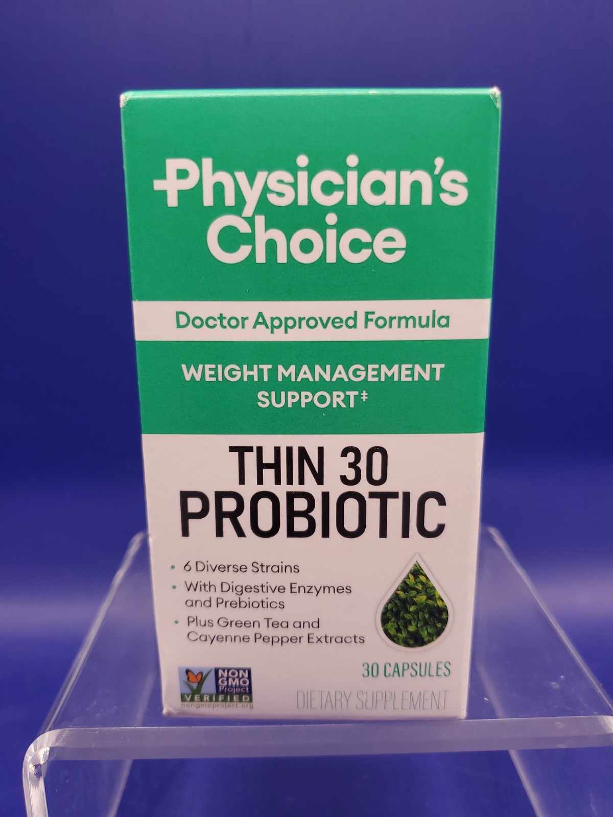 Physician’s Choice Thin 30 Probiotic Weight Health 30 Count Capsules Exp 01/2027