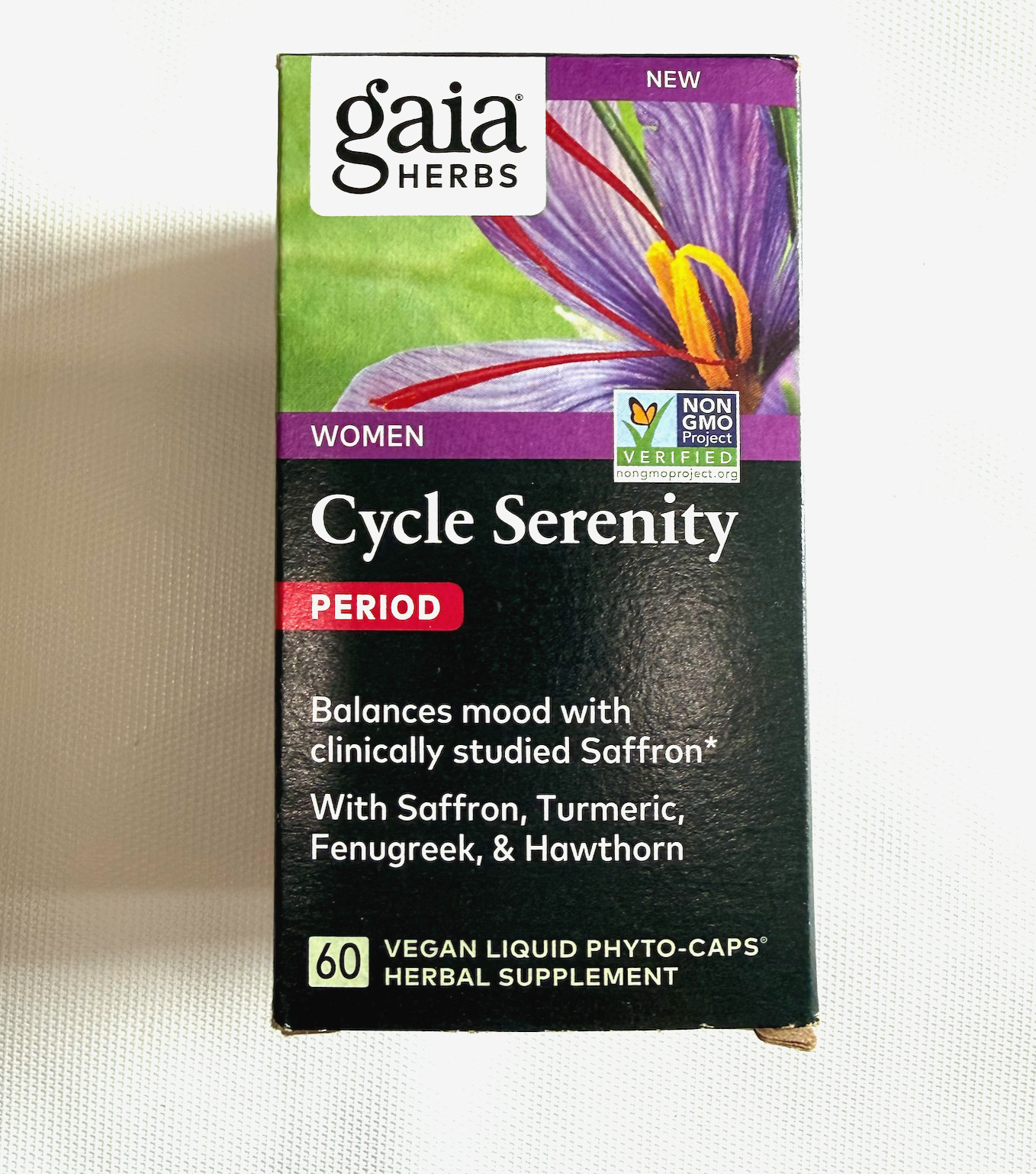 Gaia Herbs Women Cycle Support Period 60 Vegan Liquid Caps Non-Gmo Exp: 07/26