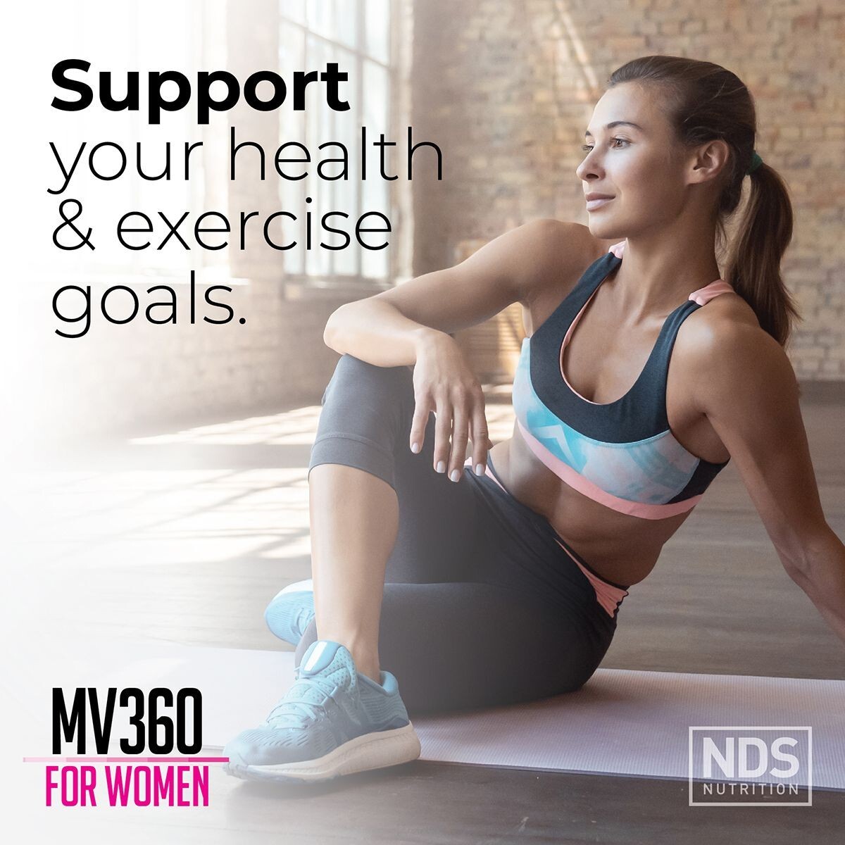NDS Nutrition MV360 For Women, 5-in-1 Complete Multivitamin for Women 60 Tablets