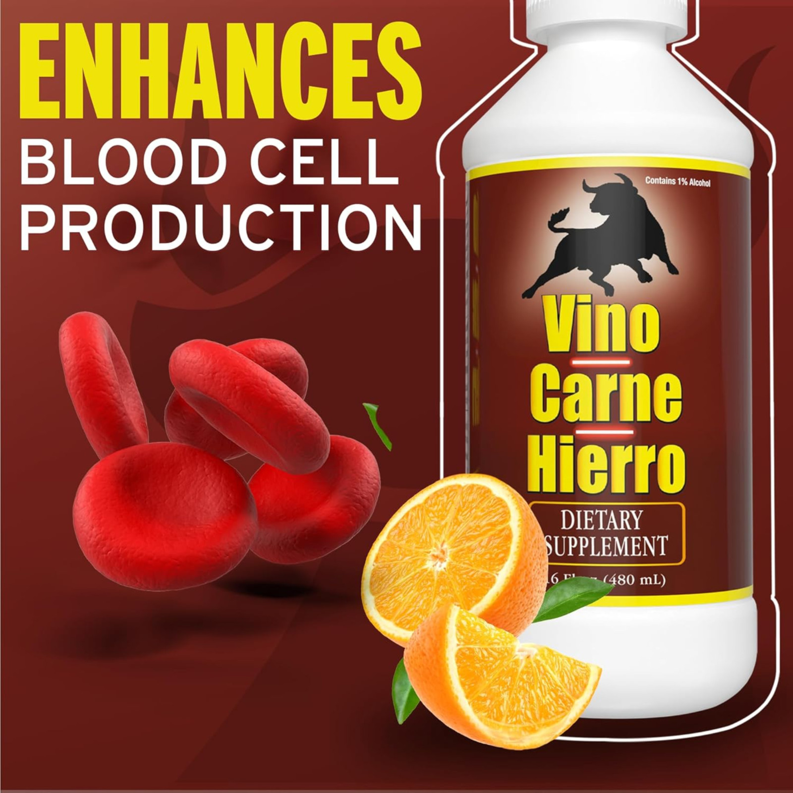 Vino Carne Hierro 16 Fl oz.