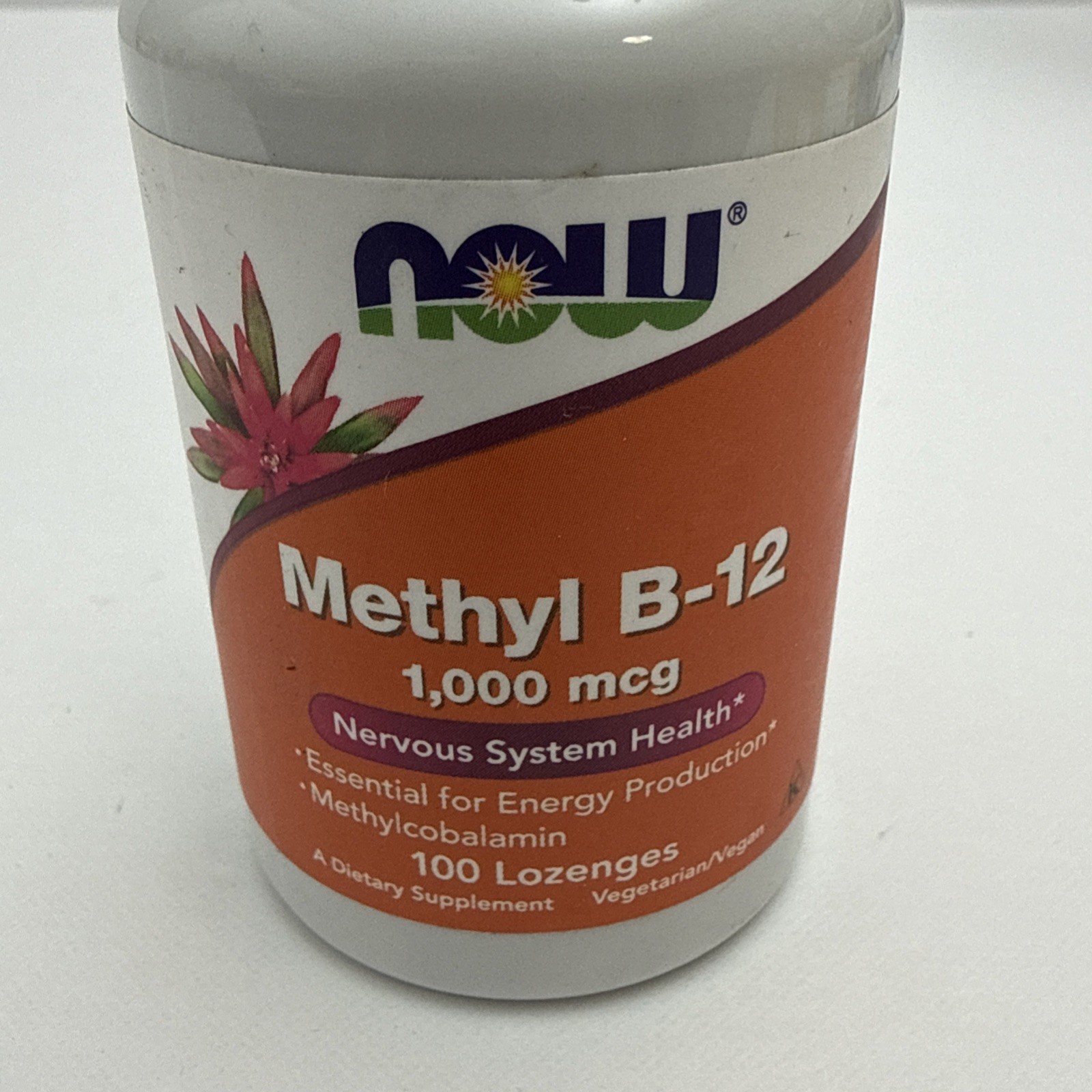 NOW Foods Methyl B-12 – 1,000 mcg – 100 Lozenges – BB 12/28