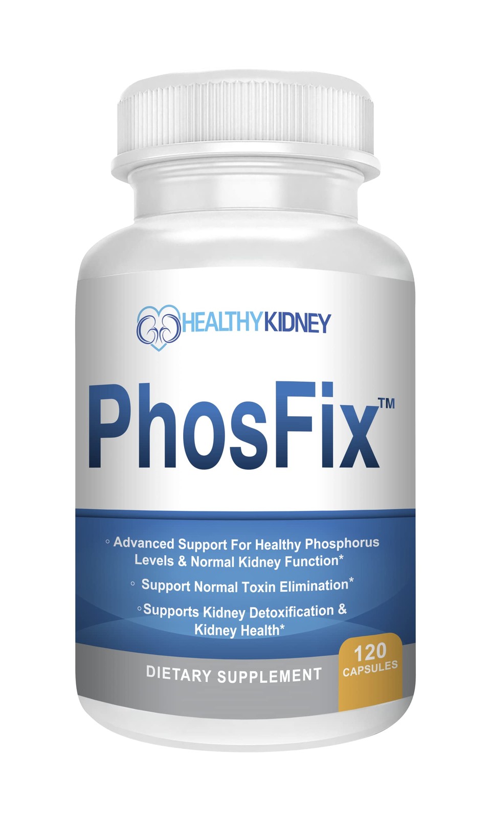 PhosFix 120 Pills – Phosphorus Binder with Chitosan for Kidney & Health Support
