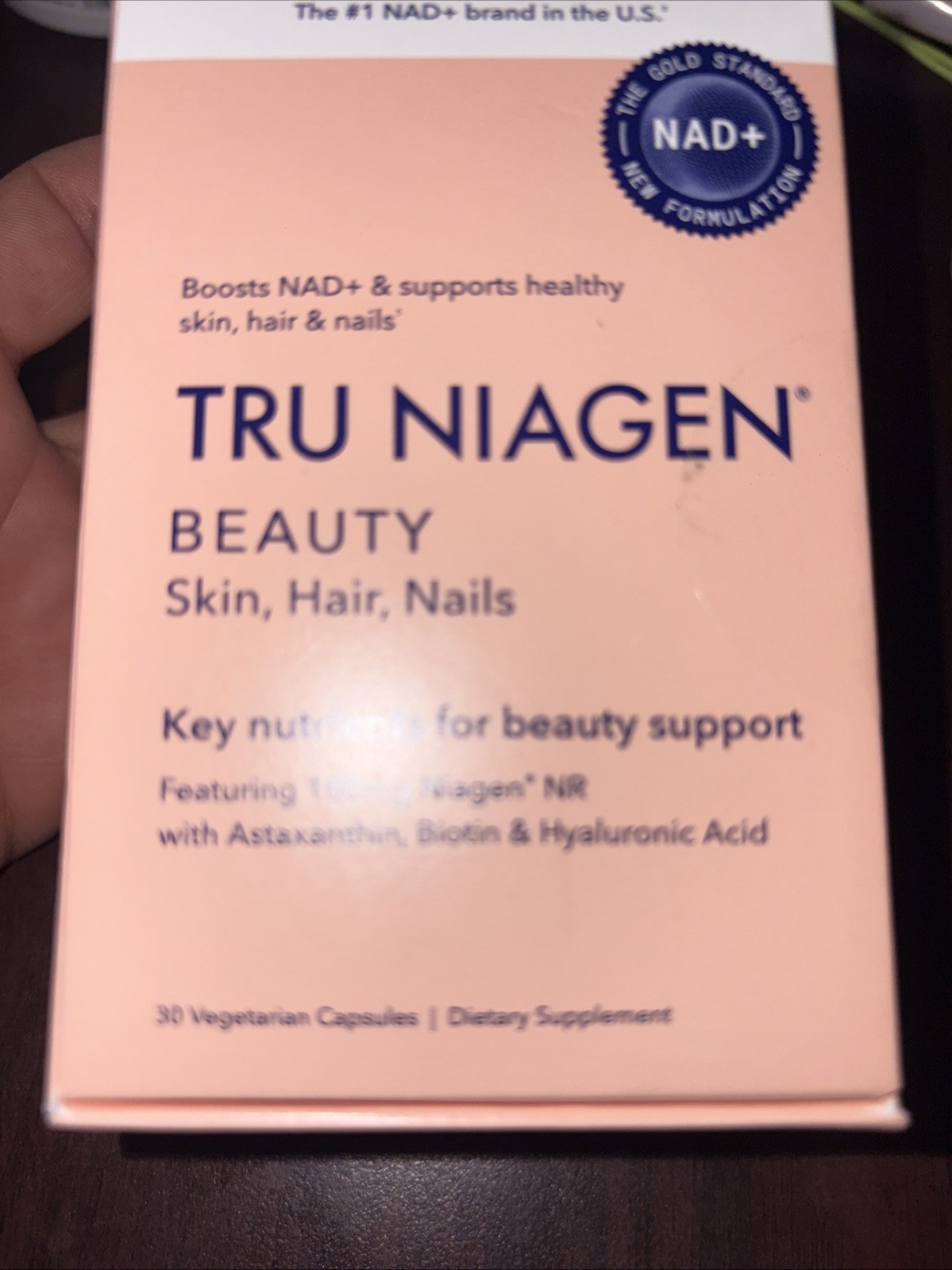 TRU NIAGEN Beauty NAD+ Skin, Hair & Nails – 30 Capsules (100mg)