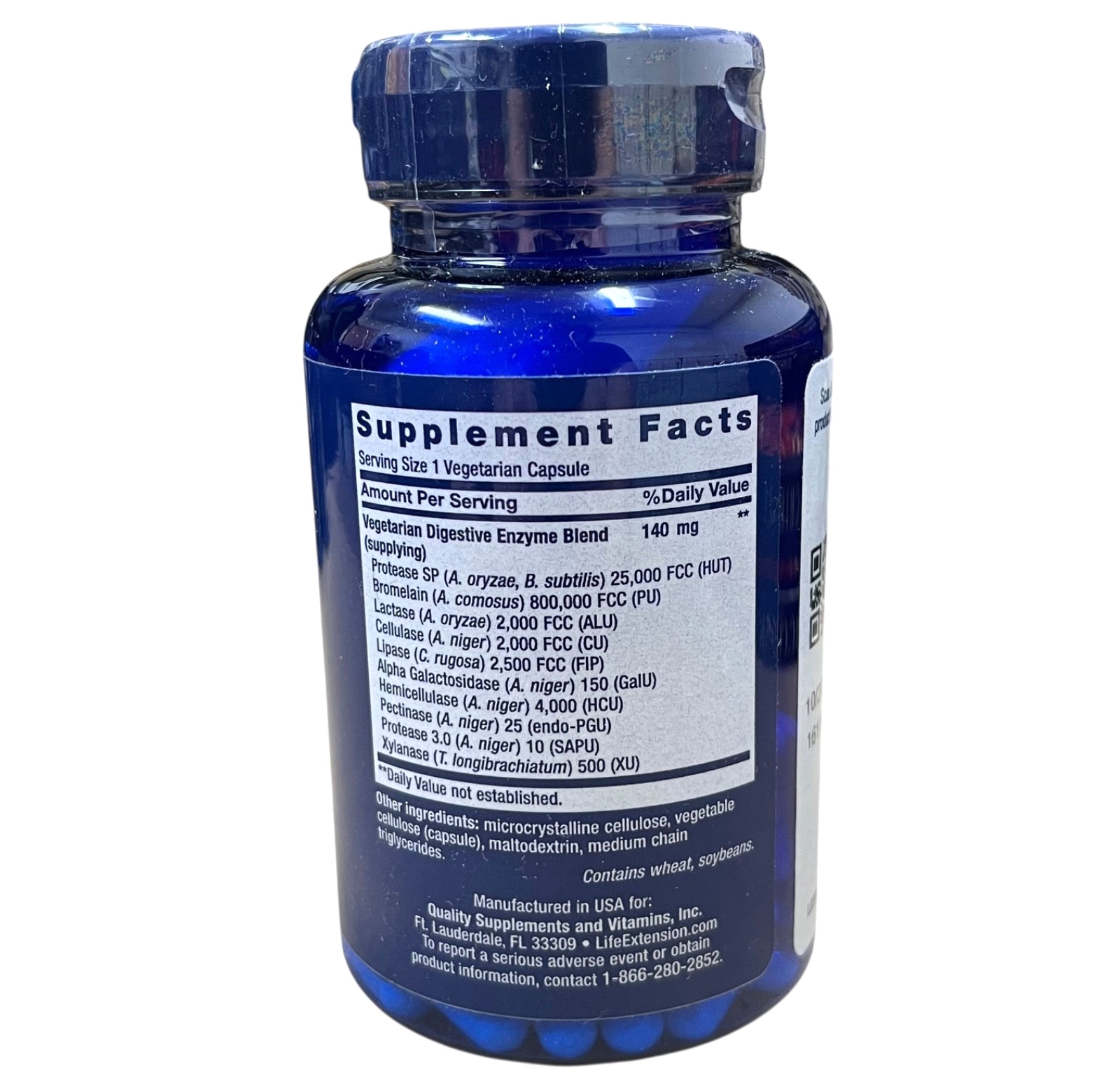 Life Extension Enhanced Super Digestive Enzymes 60 Veg Capsules exp 10/2026