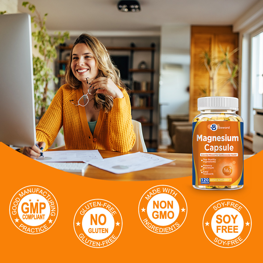 Magnesium Glycinate 500mg 240 Pills Sleep Support, Stress Relief & Bone Care