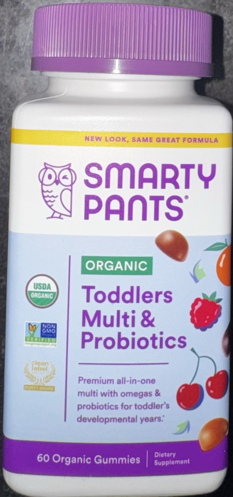 SmartyPants Organic Toddler Multivitamin Gummies: Probiotics – 08/07/2025