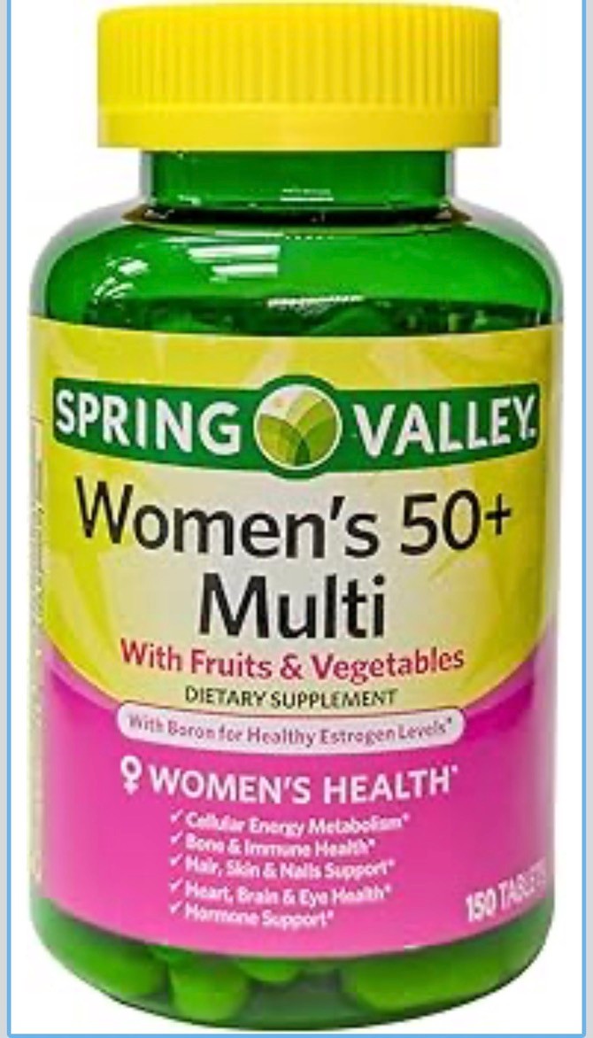 Spring Valley Women’s 50+ Multi with Fruits & Vegetables – 3 Pack (Exp 02/2026)