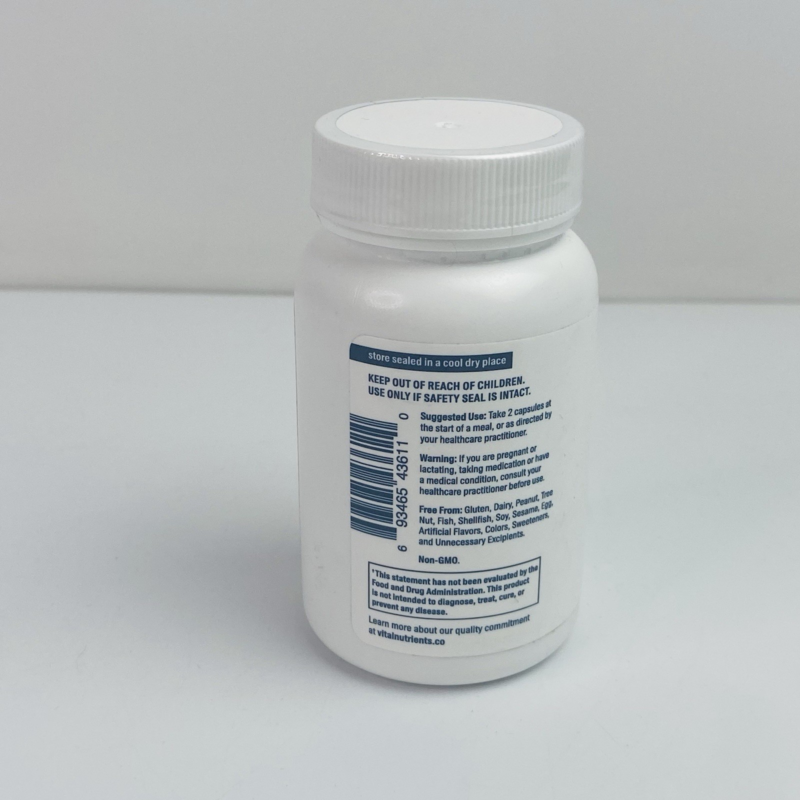 Vital Nutrients • Pancreatin & Ox Bile Extract 60 Capsules NEW SEALED EXP 4/2027