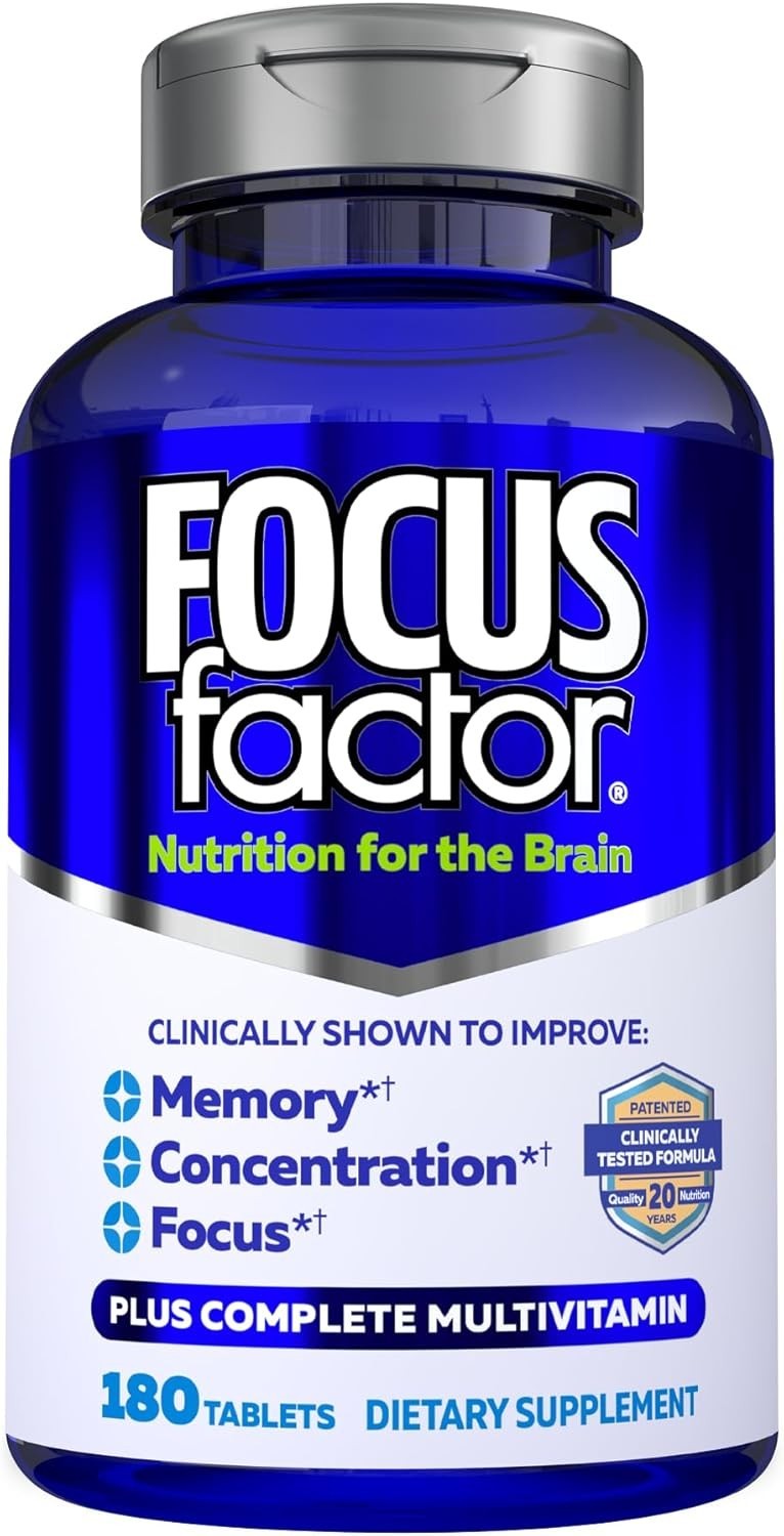 Focus Factor Dietary Supplement Nutrition For The Brain – 180 Tablets
