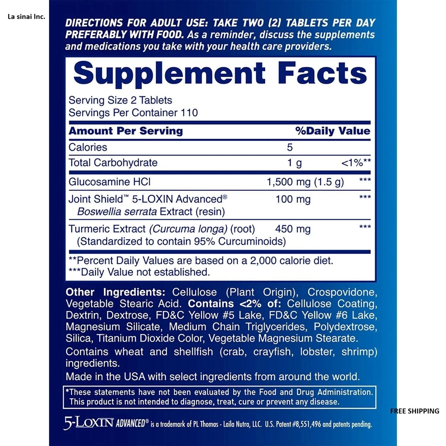Osteo Bi-Flex Triple Strength with TURMERIC / 220 ct. / NEW & SEALED / Exp 4/28