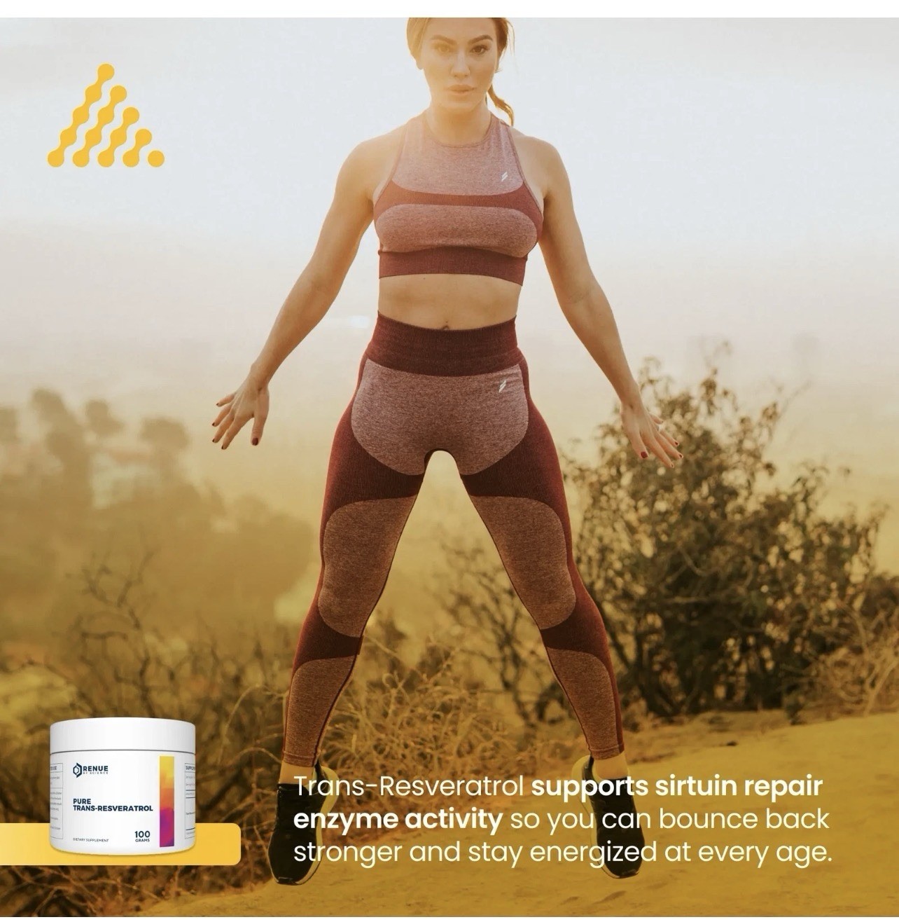 Trans-Resveratrol Pure Powder 100G by Renue by Science — Sirtuin Activation for