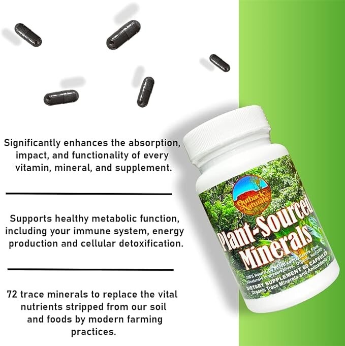 Plant-Sourced Minerals 60 ct (Organic Trace Minerals and Antioxidants)
