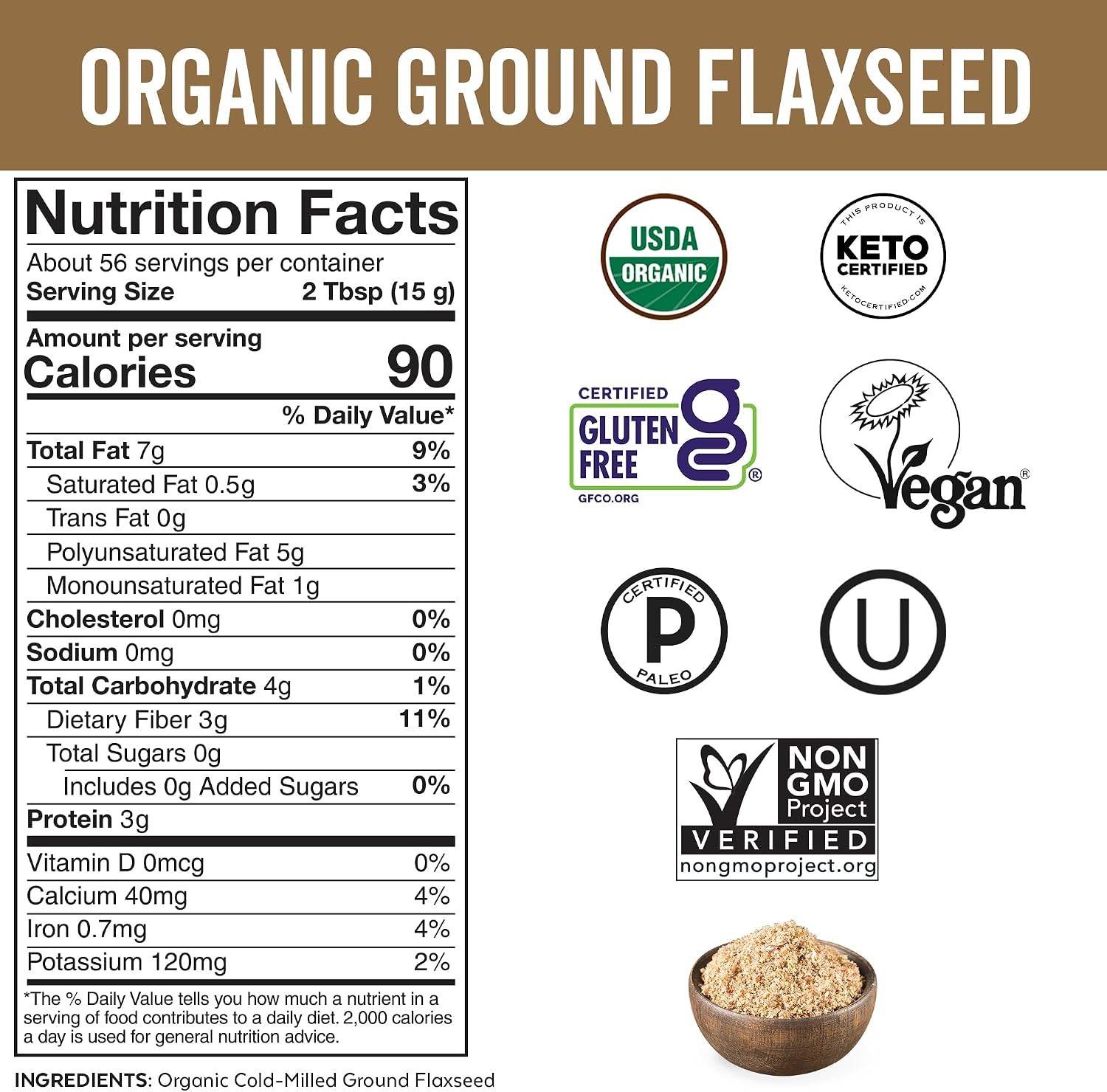 Viva Naturals Organic Psyllium Husk Powder, 24 Oz – Finely Ground, Unflavored, V