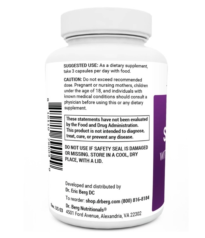 Dr. Berg Nerve Support with Benfotiamine, 2 PACK, 90 Capsules each (180 total!)