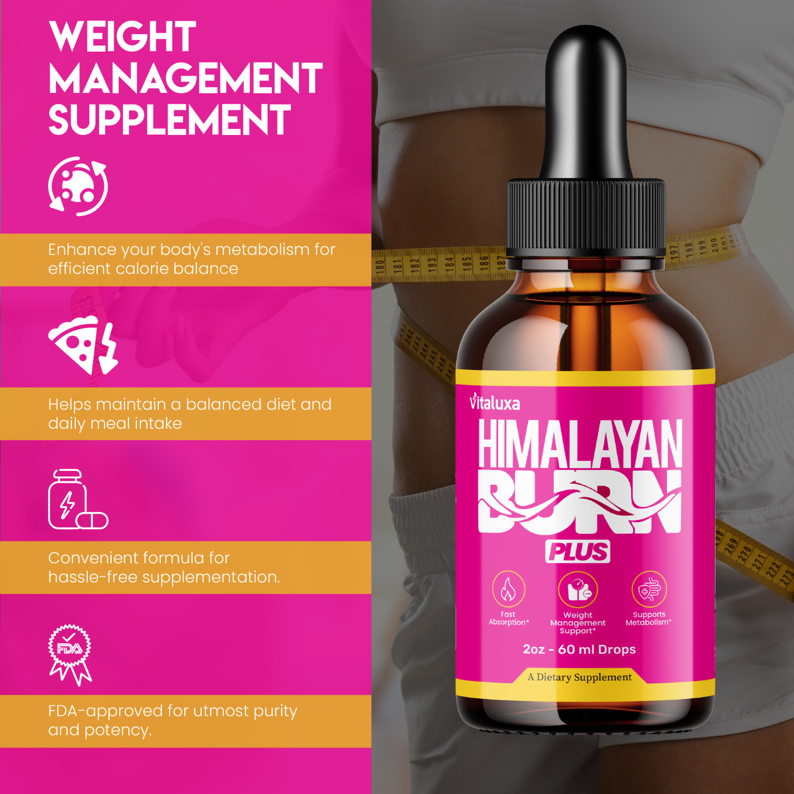 (5 Pack) Himalayan Burn Plus Drops Himalaya Burn Plus Advanced Supplement (10oz)