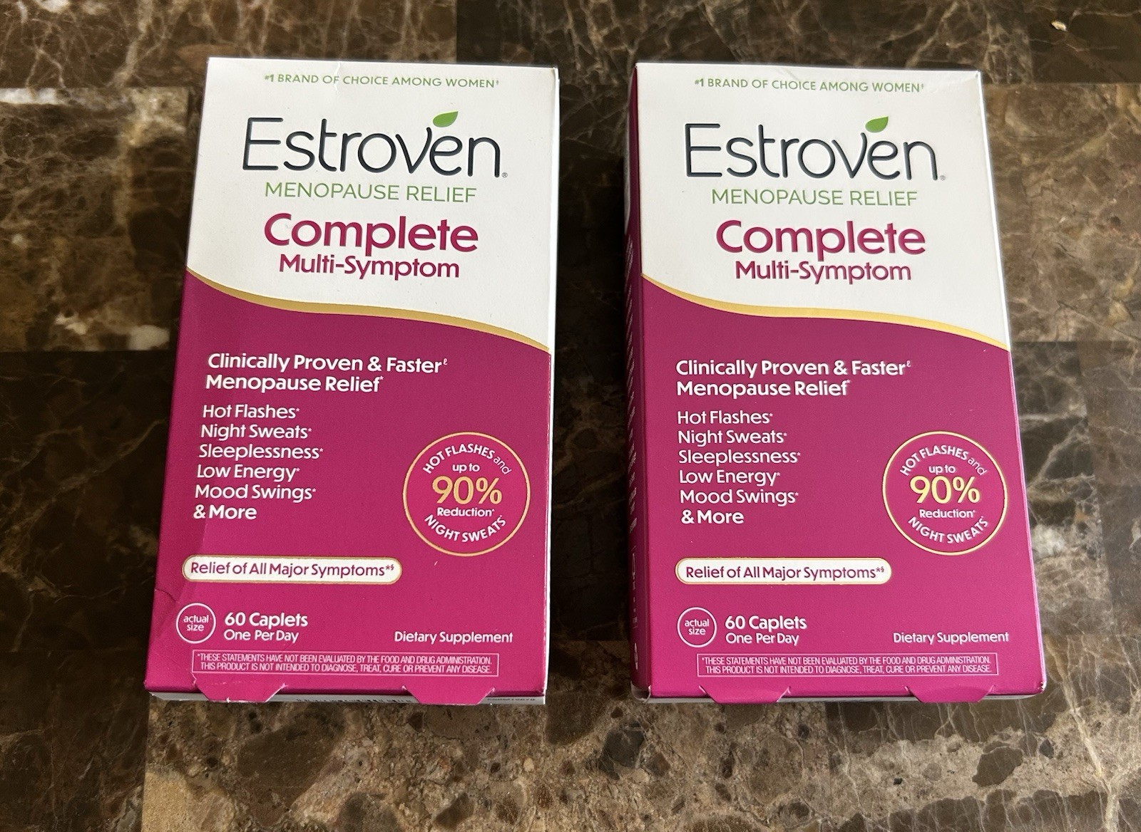 (2 Box)Estroven Complete Multi Symptom MenopauseRelief 60×2=120Cap.Exp.08/2027