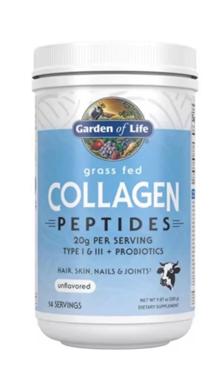 Garden of Life Grass Fed Collagen Peptides Powder – Unflavored Exp 10/2025 Lot 2