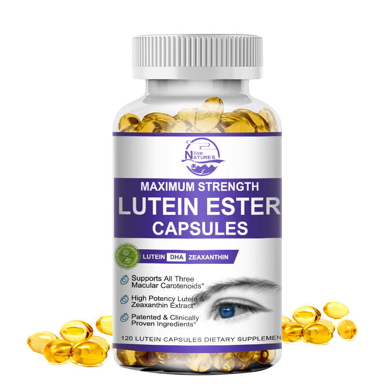 120Pcs Lutein Ester Capsules DHA Zeaxanthin Vegan Eye Health Dietary Supplement