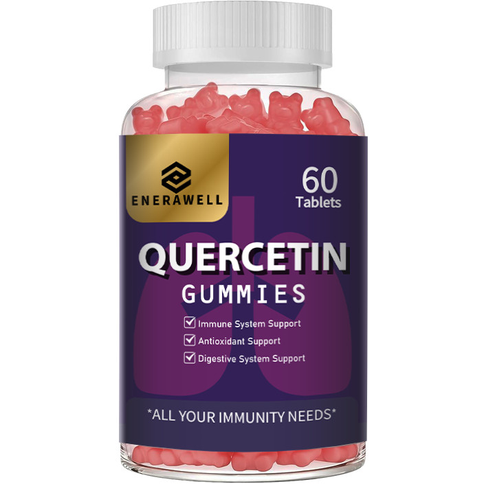 Quercetin Gummies 500mg with Bromelain Vitamin C D3 Zinc & Elderberry 02/07/2027