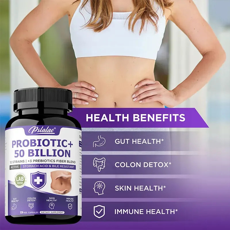 Probiotic+ 50 Billion 240pcs -Promotes Intestinal Health,Relieves Gas & Bloating