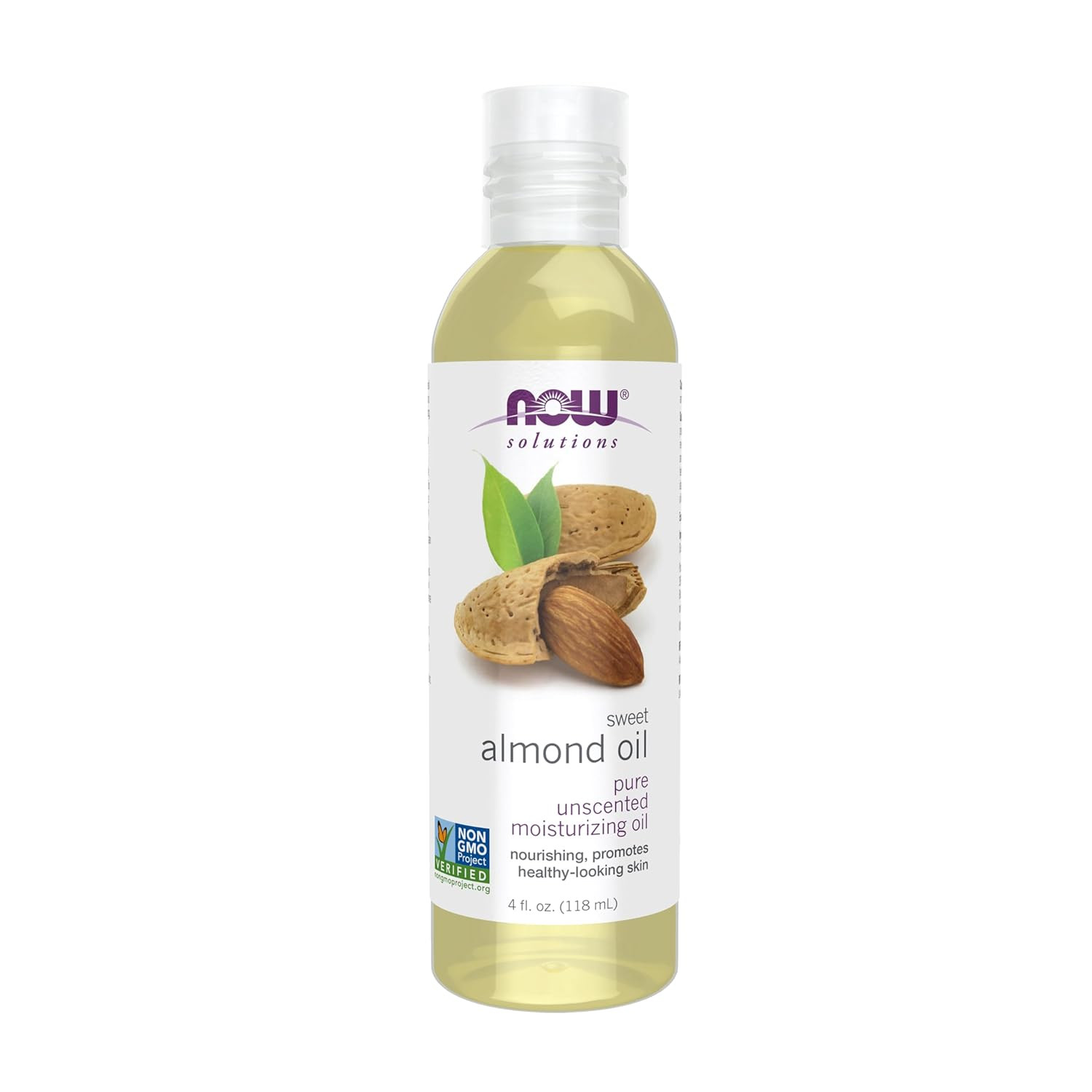Pure Sweet Almond Oil – 100% Moisturizing, Unscented, 4 oz for Healthy Skin