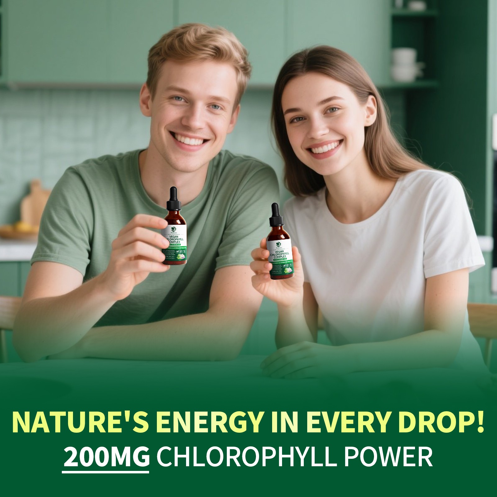 1/2/4 Packs Chlorophyll Liquid Drops Supply Liquid Chlorophyll Supplement
