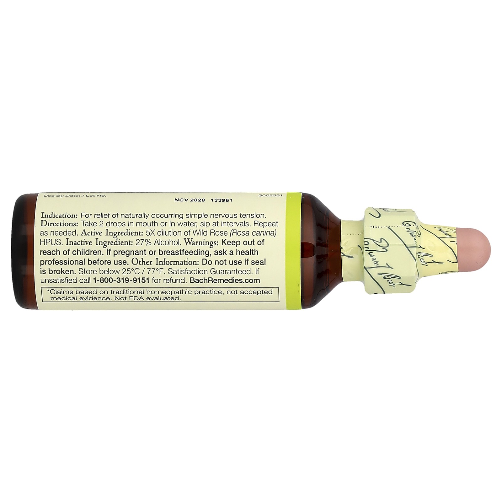 Original Flower Remedies, Wild Rose, 0.7 fl oz (20 ml)
