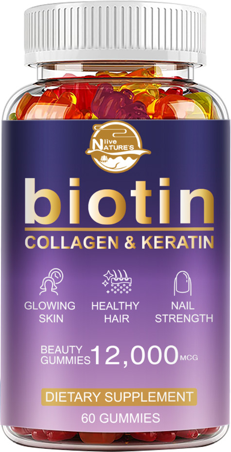 Biotin Collagen & Keratin Capsule 12000mcg – Hair Skin Nails Bone & Joint Health