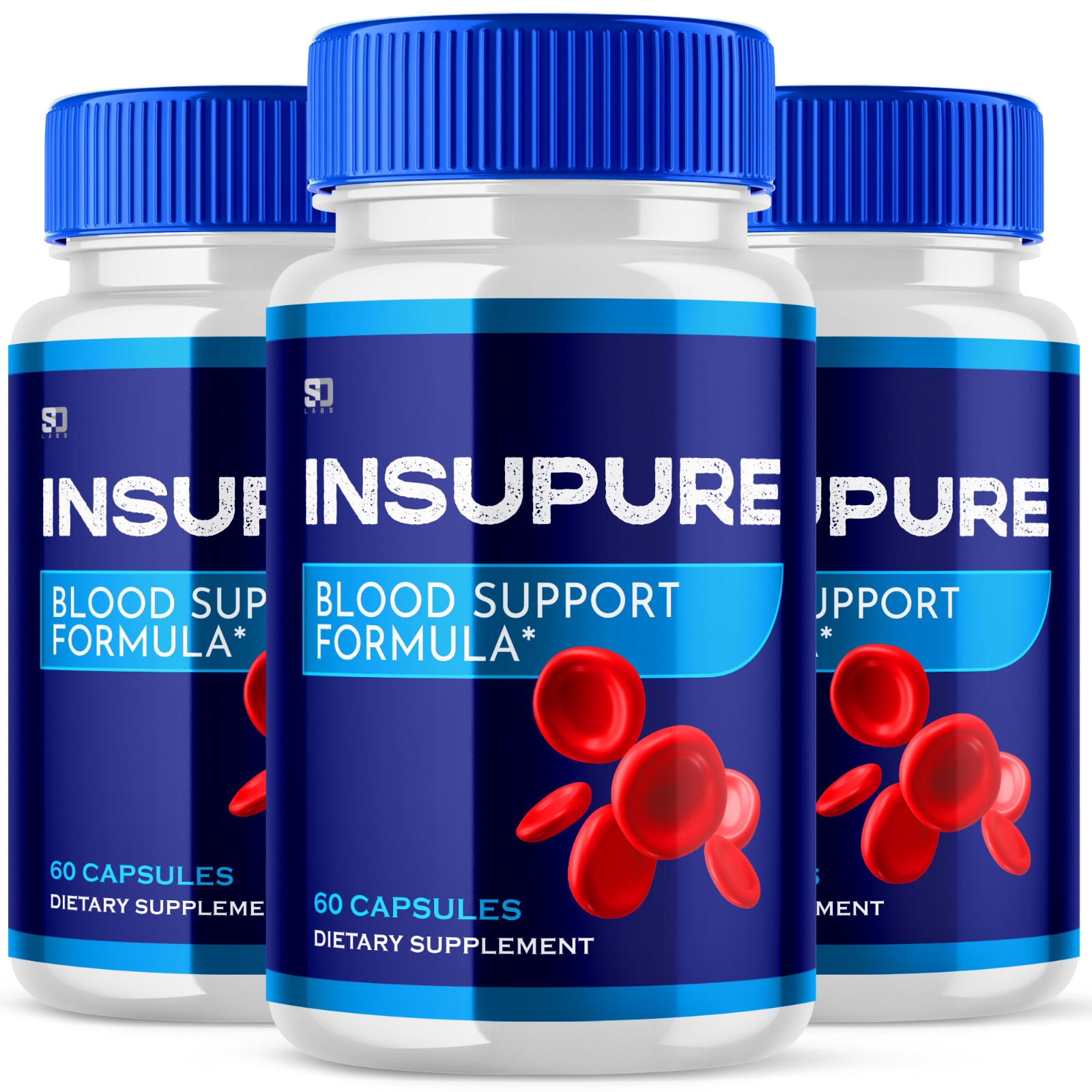 (3 Pack) Insupure Pills – Insupure Blood Sugar Health Support Formula – 180 Caps