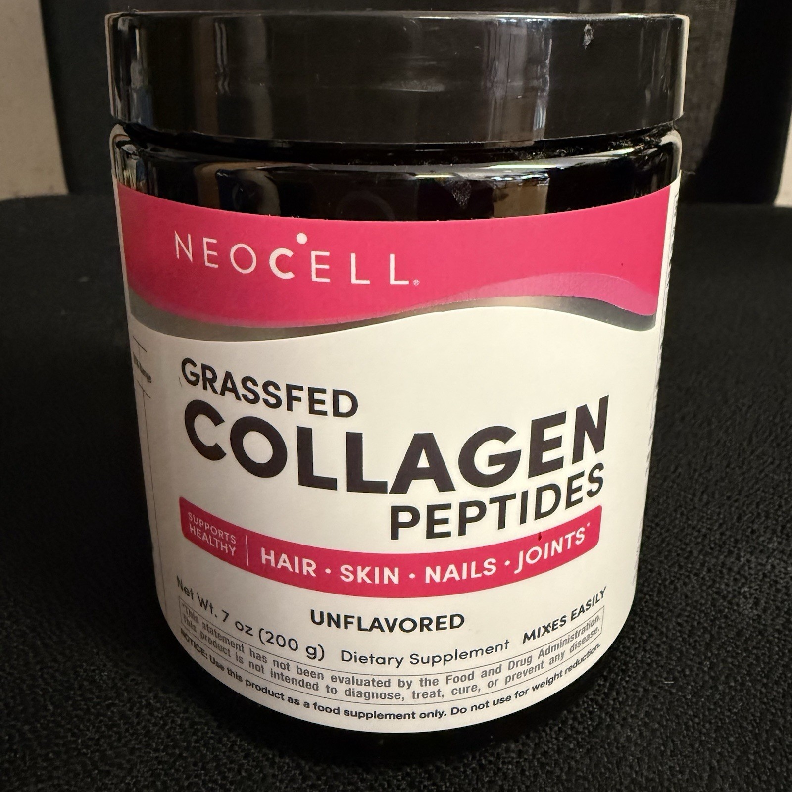 NeoCell Grass Fed Collagen Peptides Powder 7 Oz Unflavored