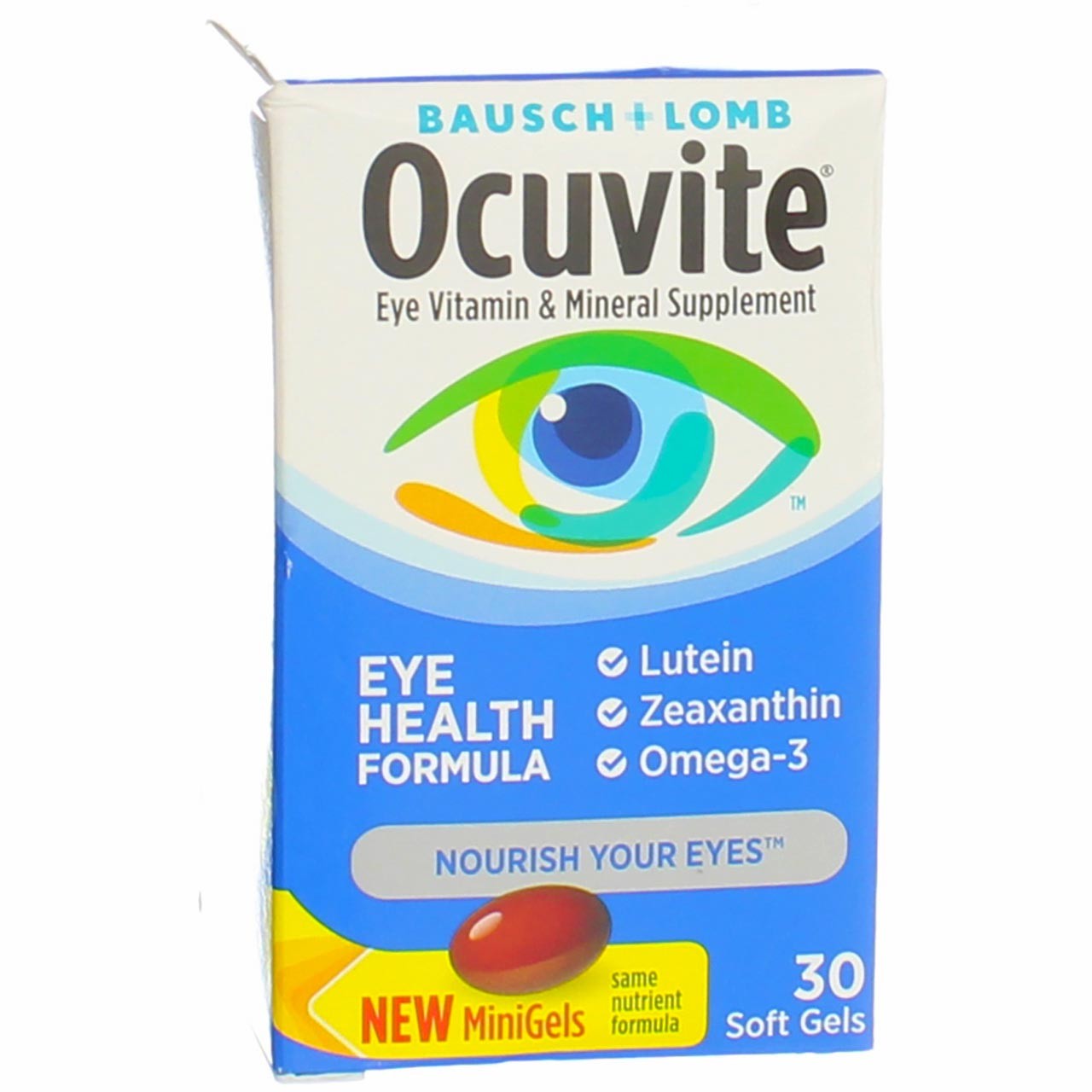 2 Pack Bausch & Lomb Ocuvite Eye Health Formula Eye Vitamin & Mineral Supplem…