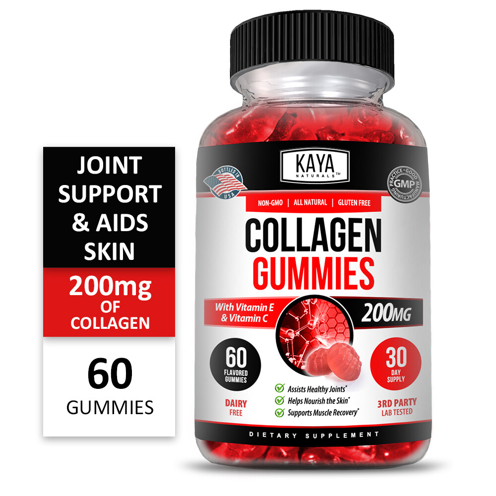 (2 Pack) Collagen Gummies for Hair Skin and Nail, Premium Collagen Supplement