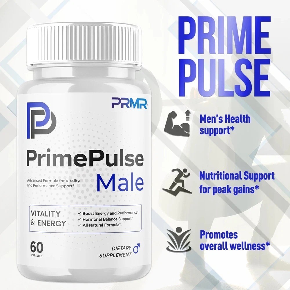 (5 Pack) Prime Pulse Advanced Male Pills PrimePulse Vitamin Supplement 300 Caps