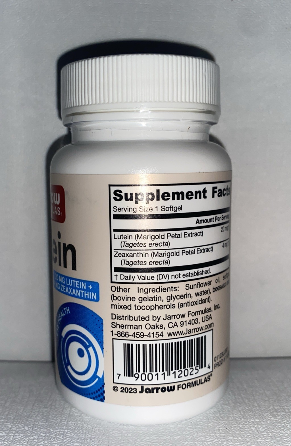 Lutein, 20 mg, 60 Softgels/ Exp 01/2026