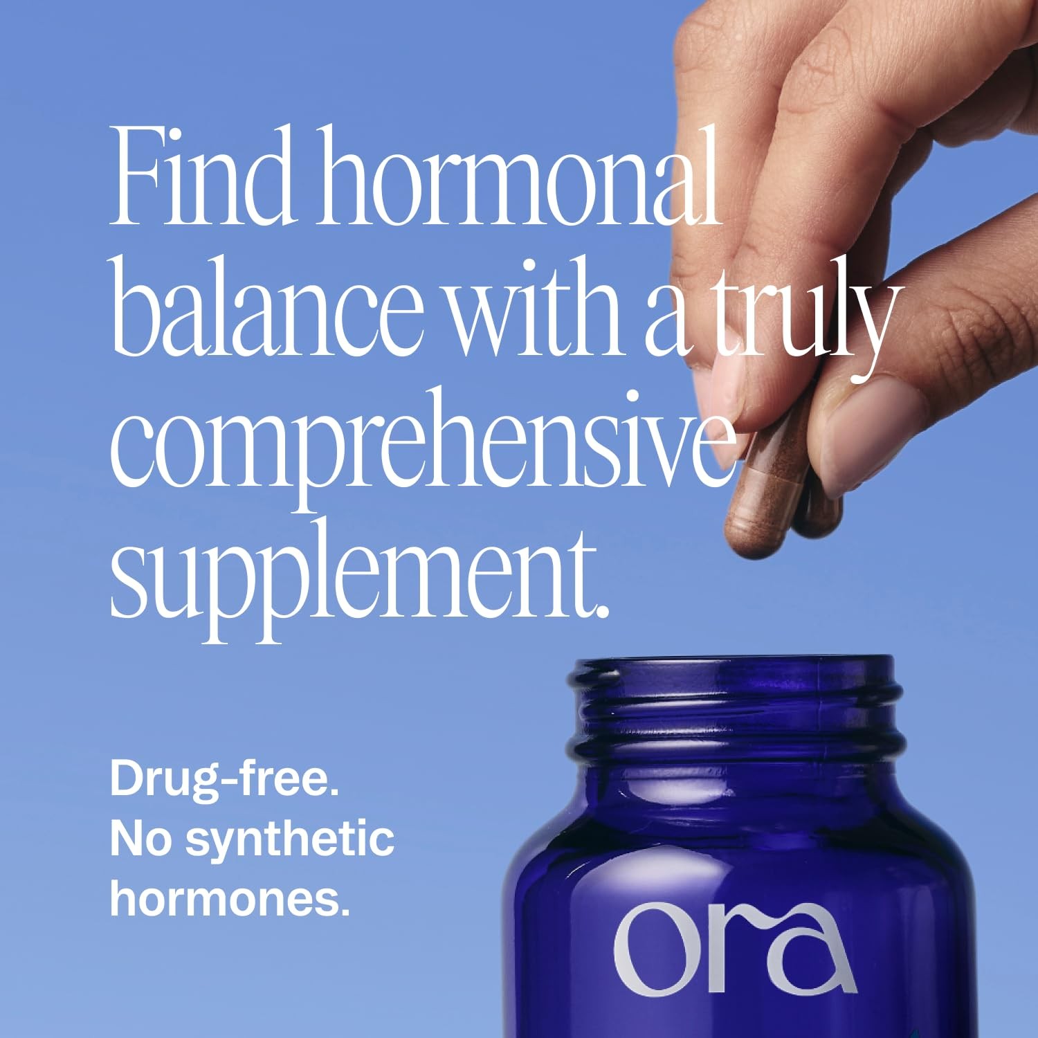 Ora Organic Natural Hormone Balance Supplement & Hormonal Acne Relief for Wom…