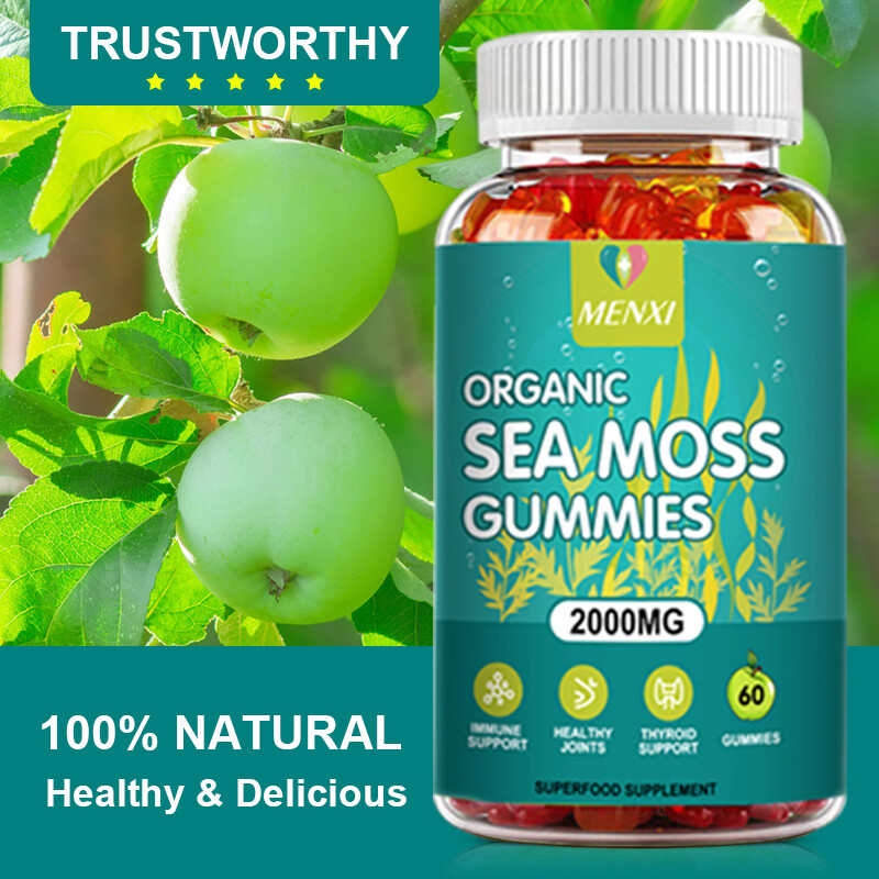 Natural & Organic Sea Moss 3×60 Gummies Supplement, Rich in Minerals & Vitamins