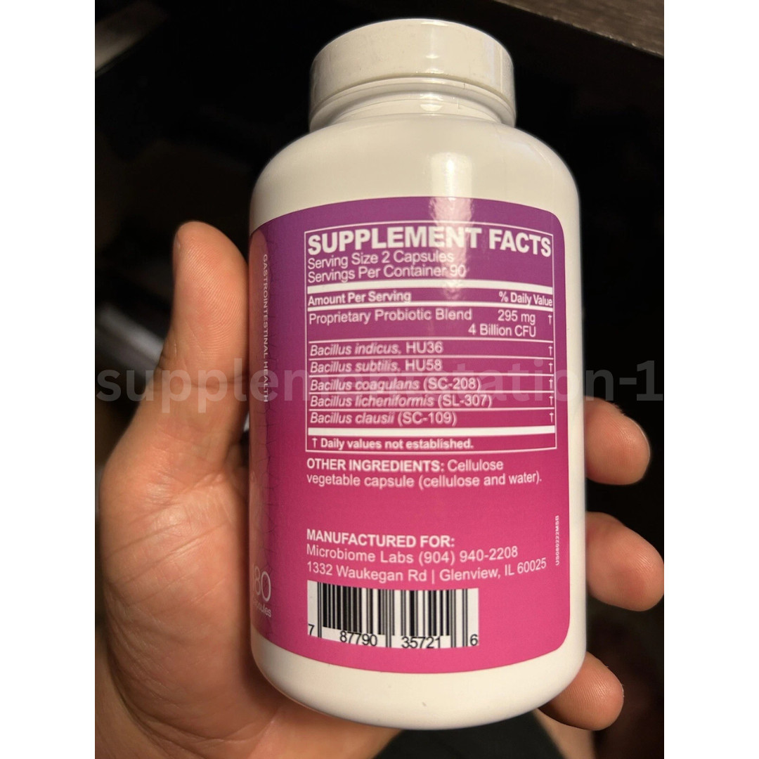 MegaSporeBiotic (180 Caps) – Microbiome Probiotic, 2 per bottles 7/27 Expiry