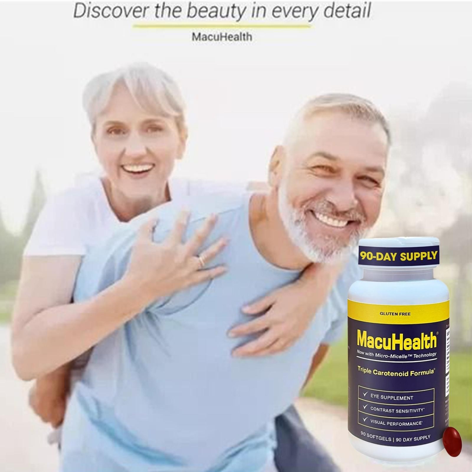 Macuhealth Triple Carotenoid Formula – Eye Vitamins For Adults – 90 Softgels