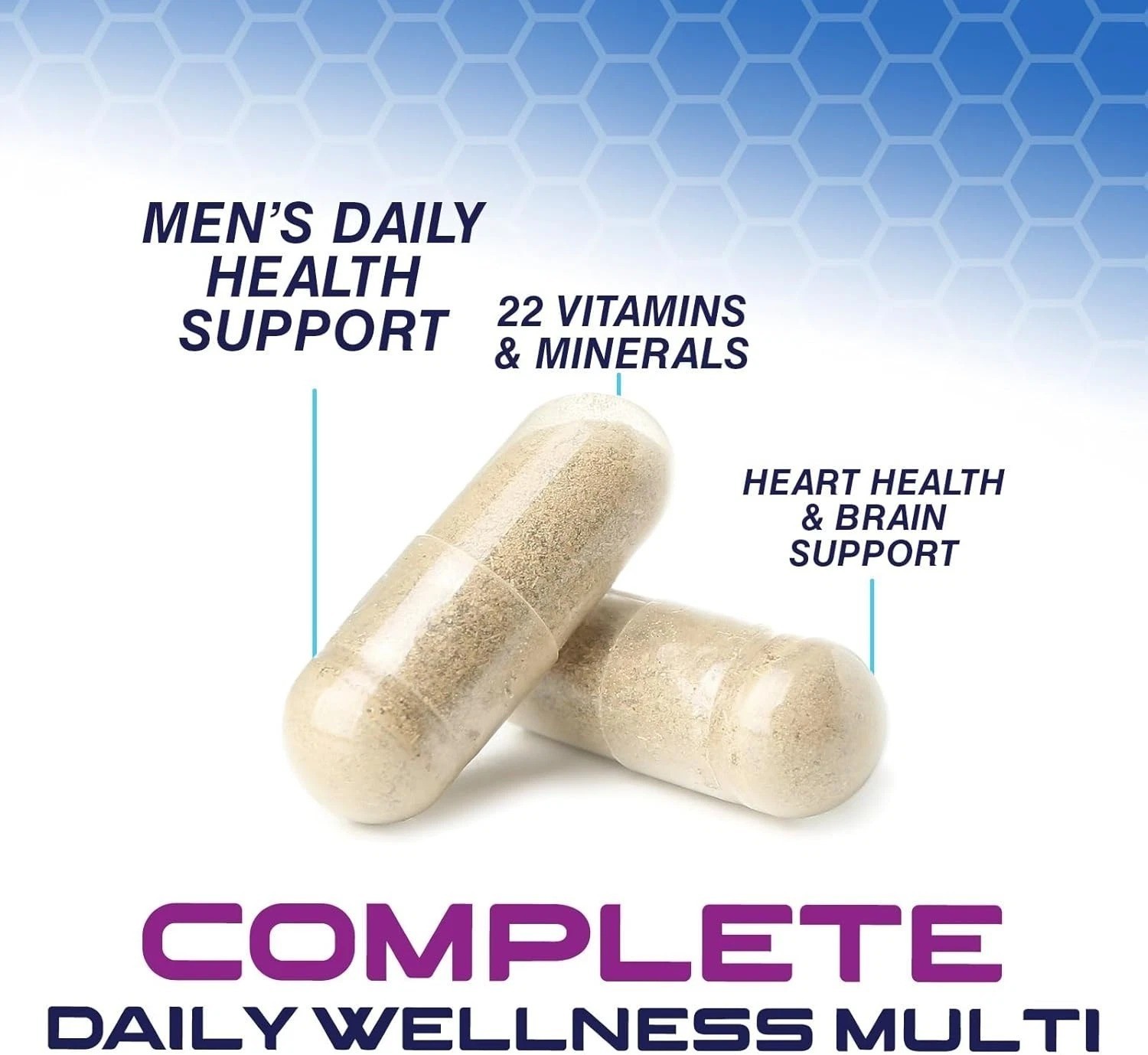 Multivitamin for Men Vitamin A, C, D, E, Zinc, Calcium, Multivitamins for Immune
