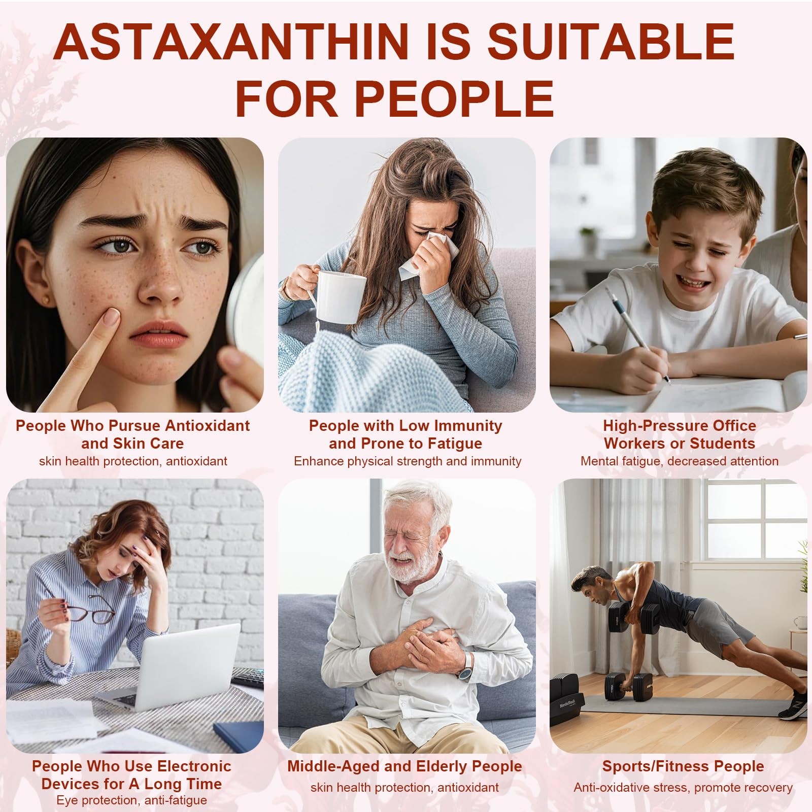 Astaxanthin 12mg, Premium 240 Count (Pack of 1), Unflavored