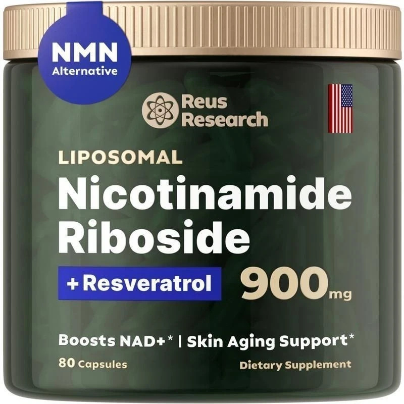 NEW Reus Research NAD+ Nicotinamide Riboside Resveratrol Anti-Aging Formula
