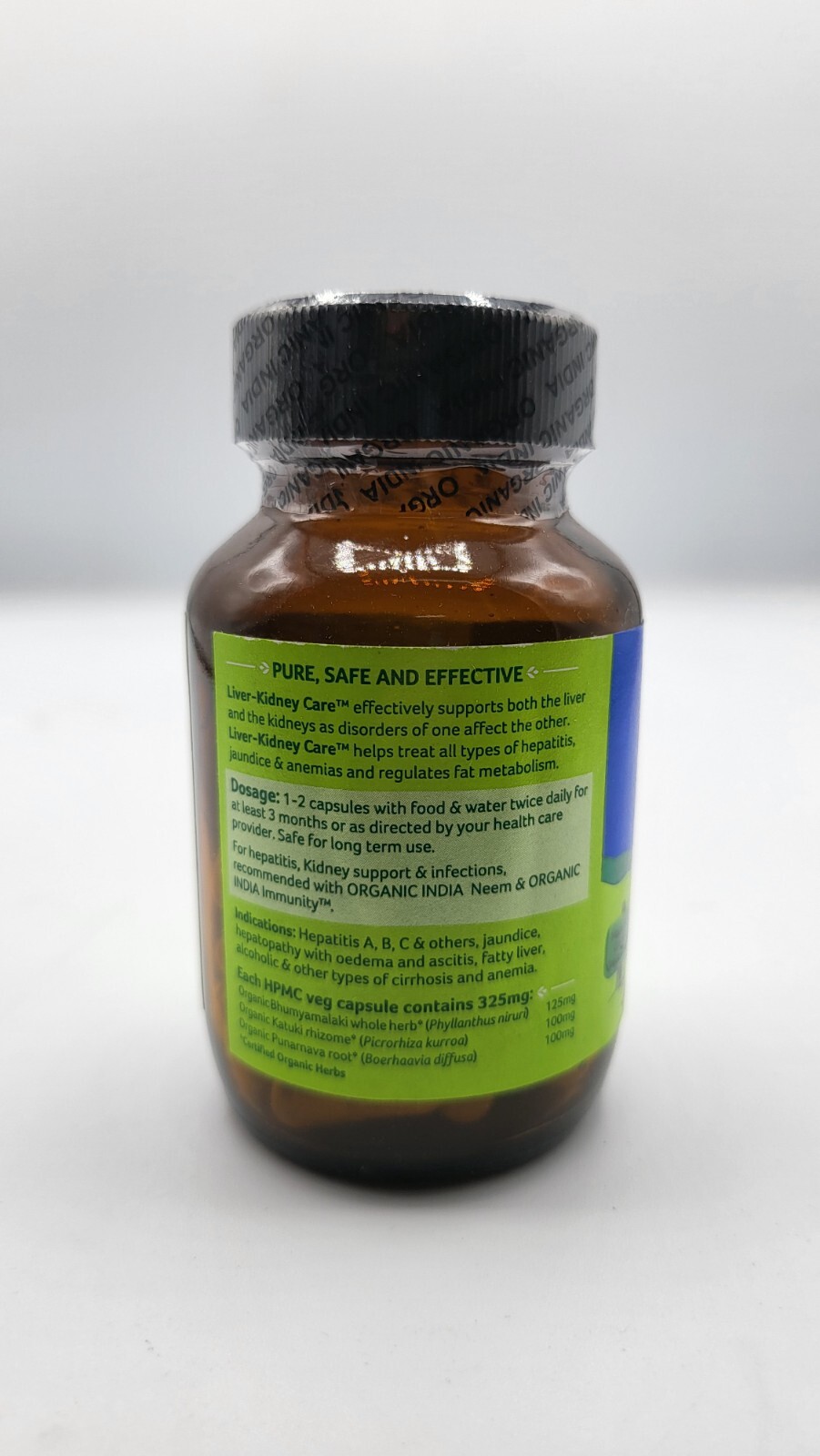 ORGANIC INDIA Liver Kidney Exp.2025 OFFICIAL USA 3 BOX 180 Capsules Care Health