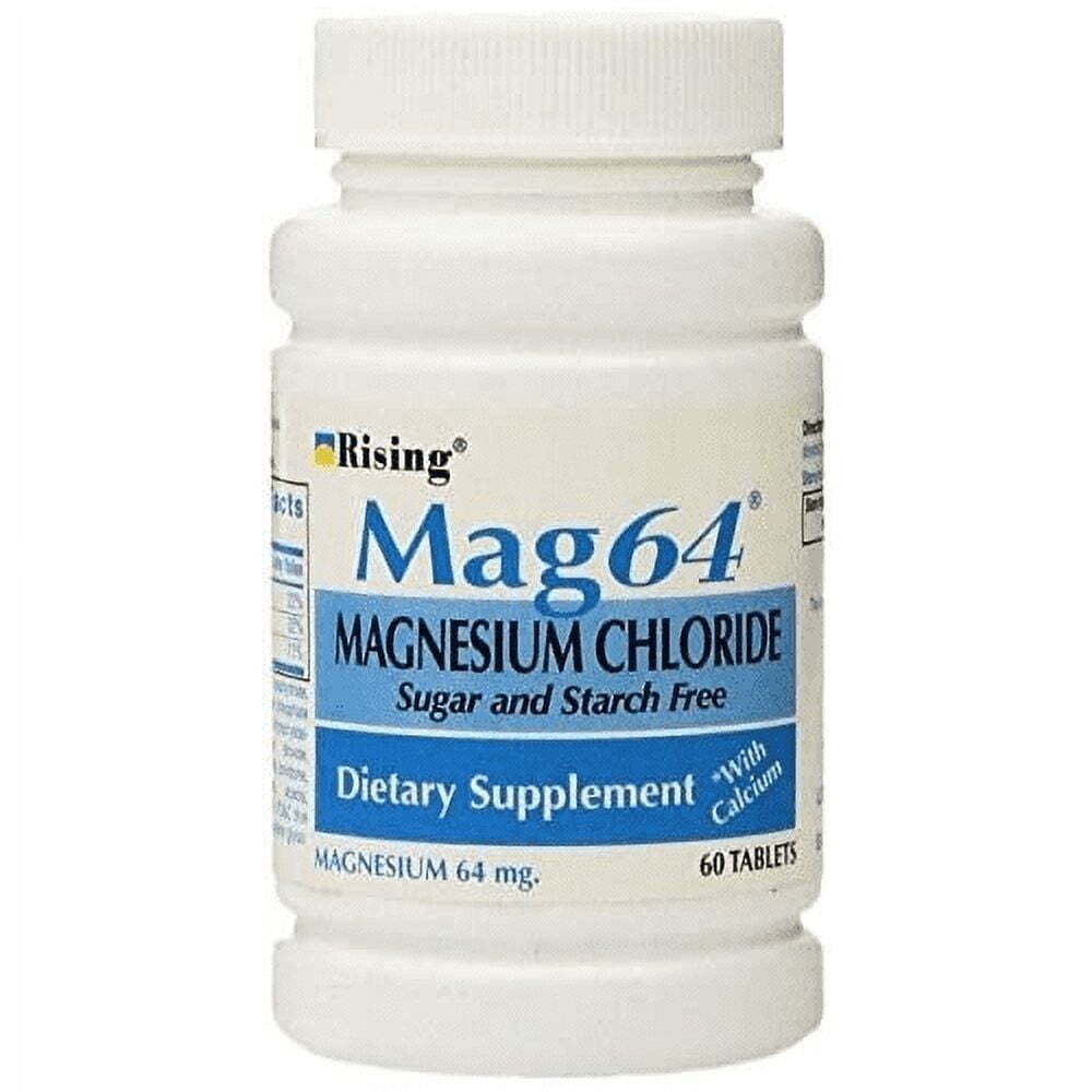 Mag64 Magnesium Supplement Tablets 60 Count (Pack of 3) – Bone & Nerve Support