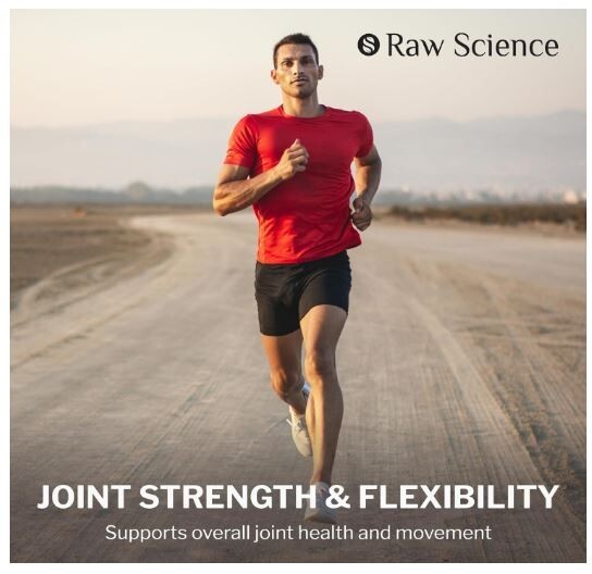 Raw Science Joint Support Glucosamine Turmeric Curcumin MSM 60Caps EXP 6/26