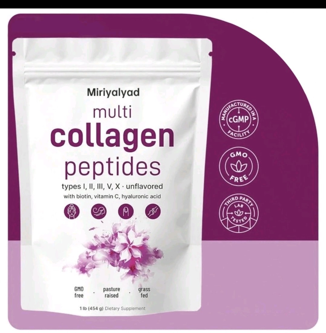 Micro Ingredients Multi Collagen Peptides Powder, 1lb