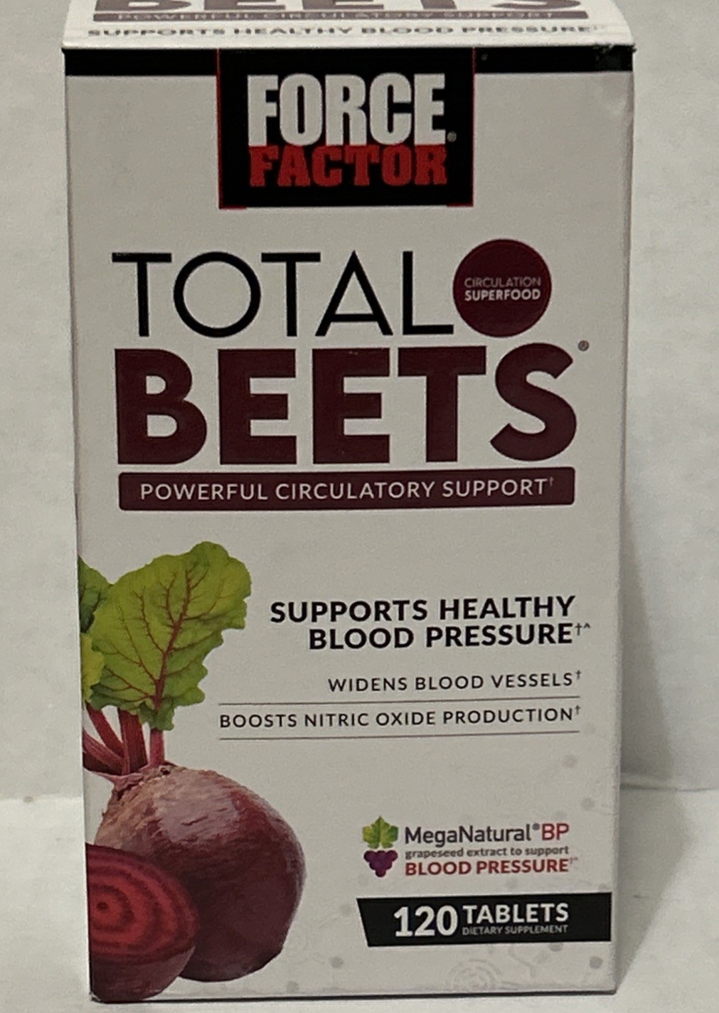 Total Beets Circulation Superfood Beet Root with Blood Pressure Support 120ct