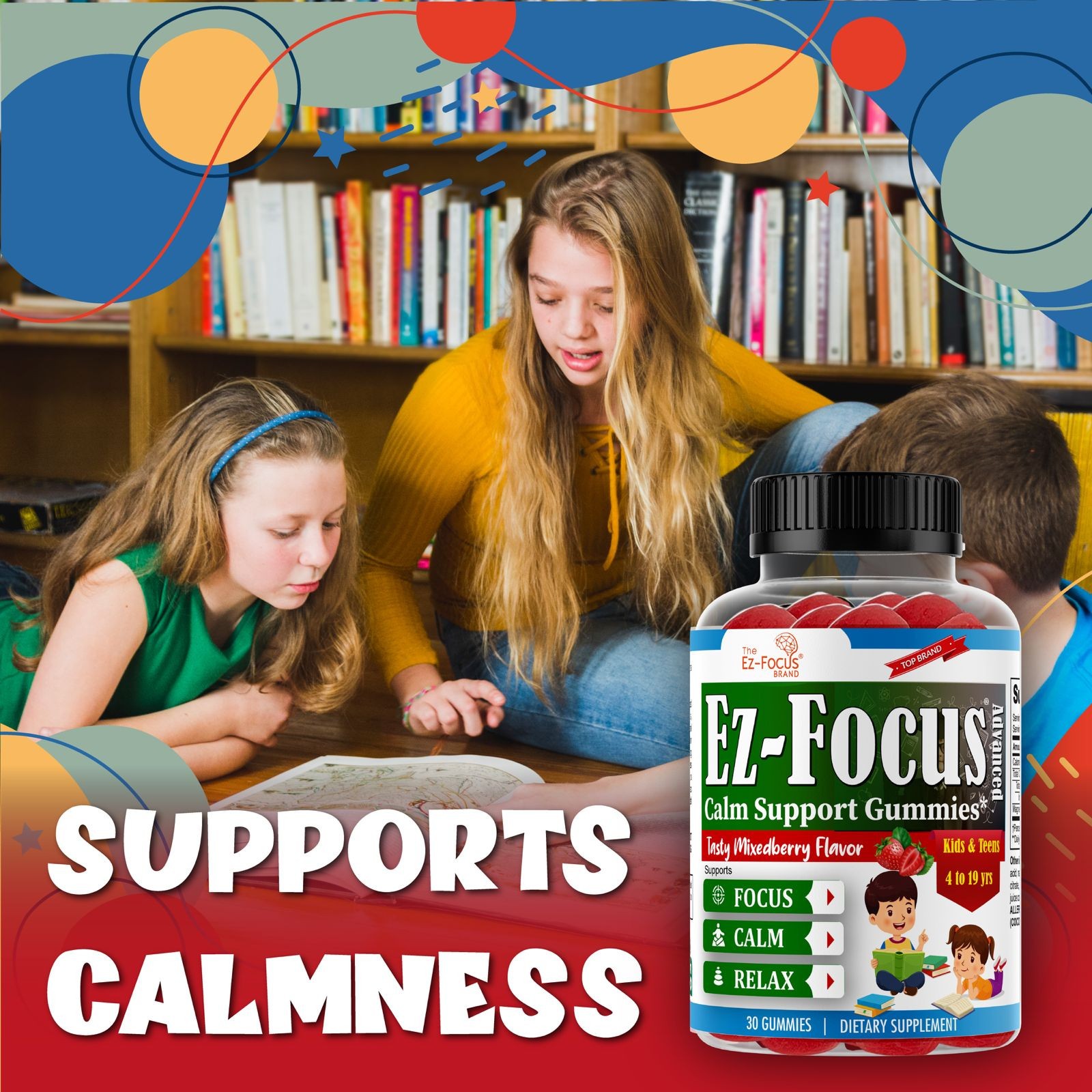Brain Booster Supplement For Kids & Teens, Support Memory, Kids Vitamin 19/12/25