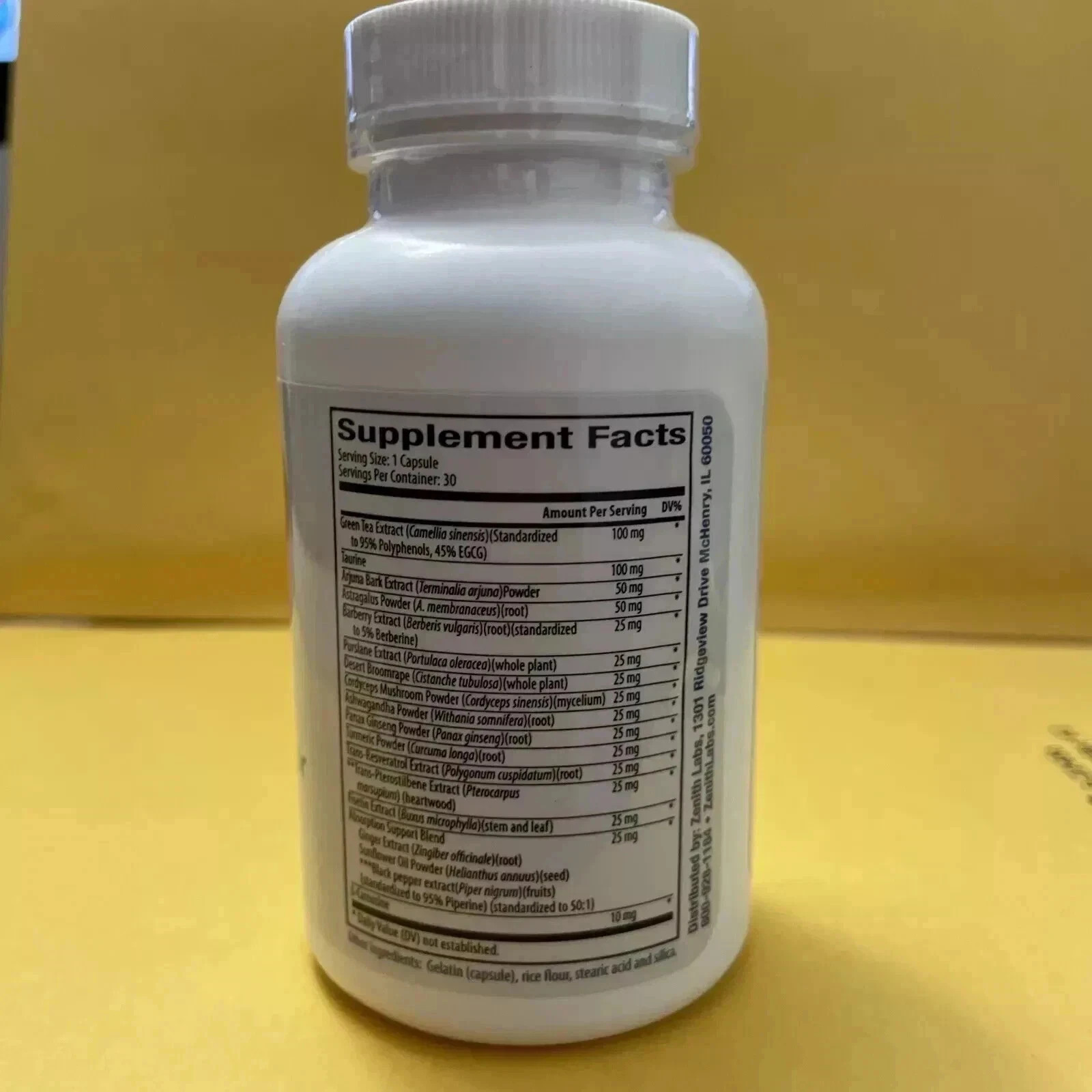 Zenith Labs Longevity Activator w/ Resveratrol 60 Capsules Supplement, Pack of 1