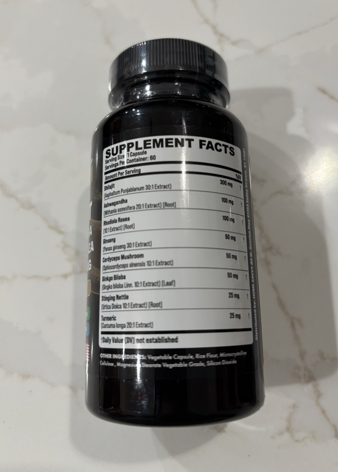3x Zoyava Shilajit Ashwagandha RosExtra Strength 60ct Each Supplement New-Sealed