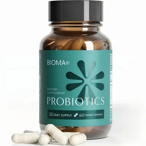 1-3PCS BIOMA Probiotics Digestive Health Gut Support for Men & Women 60 Capsules